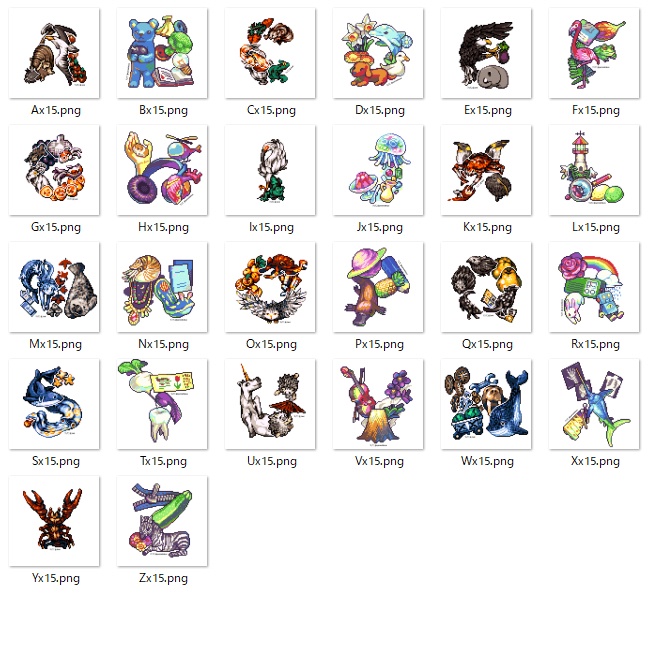 アルファベットステッカー