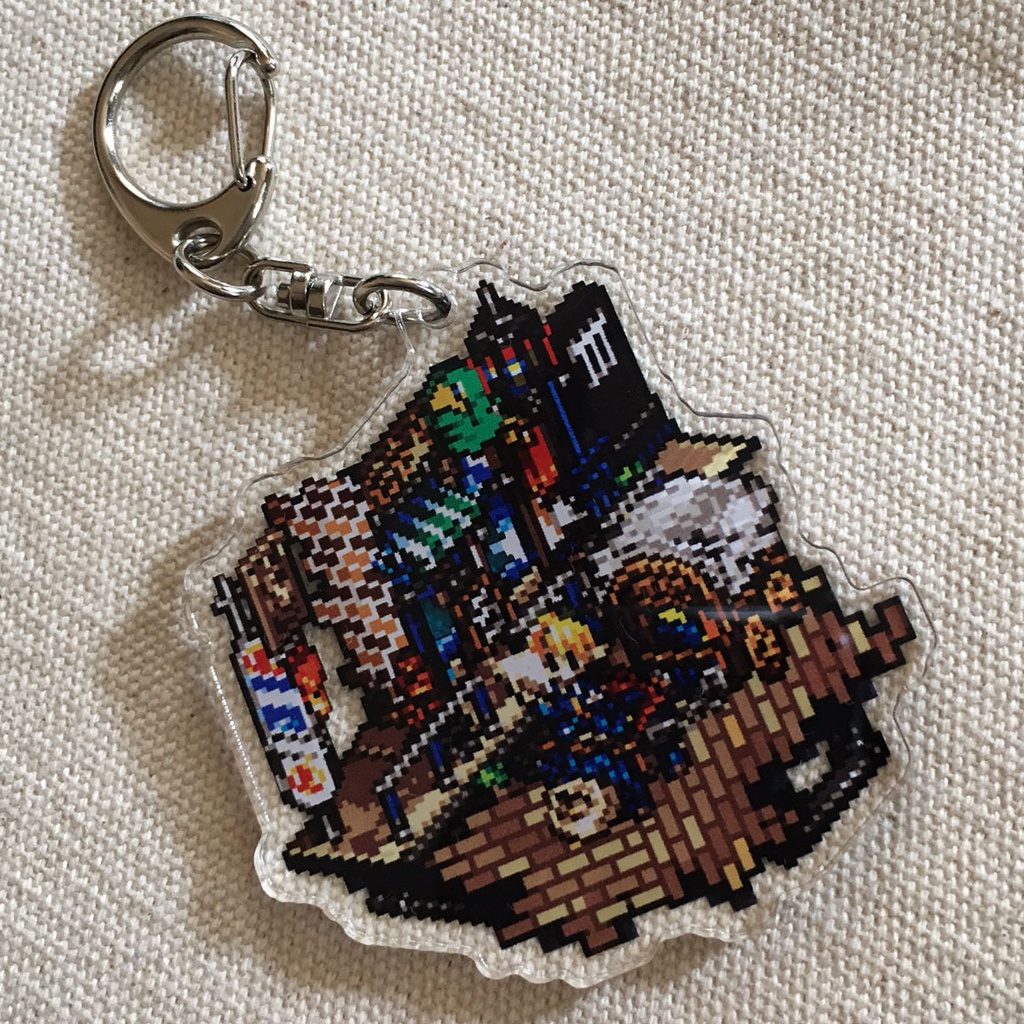 ドット絵アクリルキーホルダー