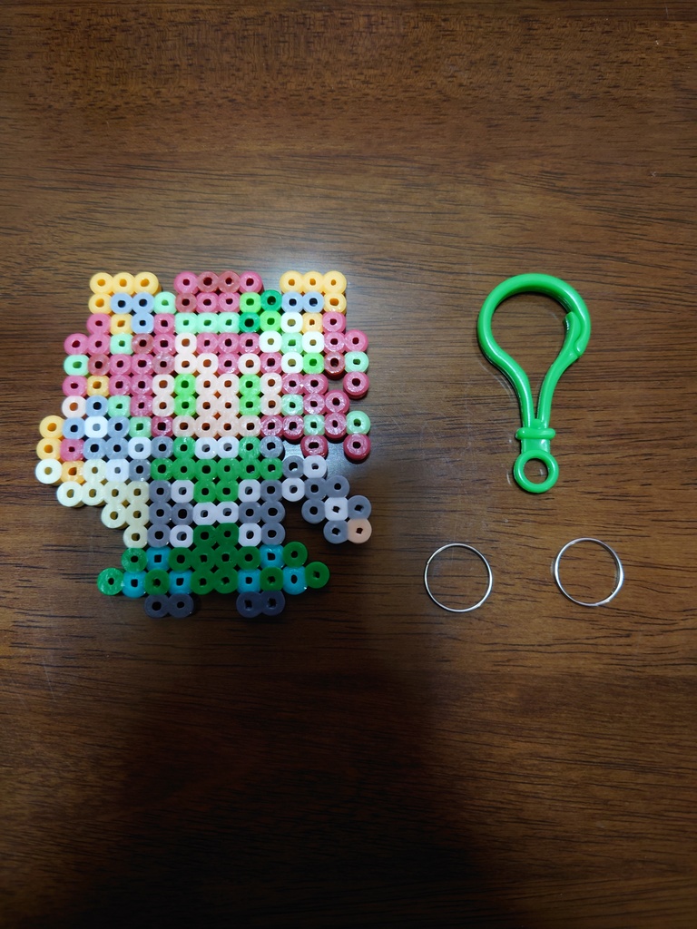 月読はな Vtuber ファミコン風アイロンビーズキーホルダー