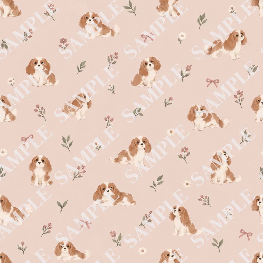 犬のデジタルペーパー12枚セット|北欧ナチュラル・くすみカラー|PNG(3600×3600px)