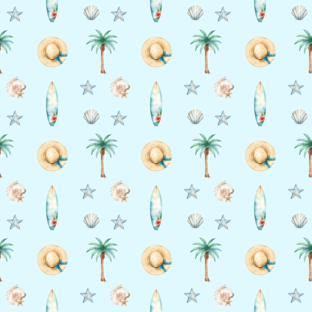 【商用利用可】淡いブルーのマリンカフェ(10種セット)