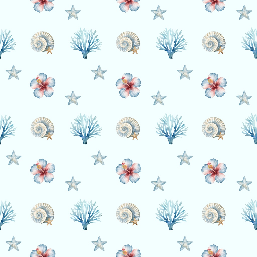 【商用利用可】淡いブルーのマリンカフェ(10種セット)