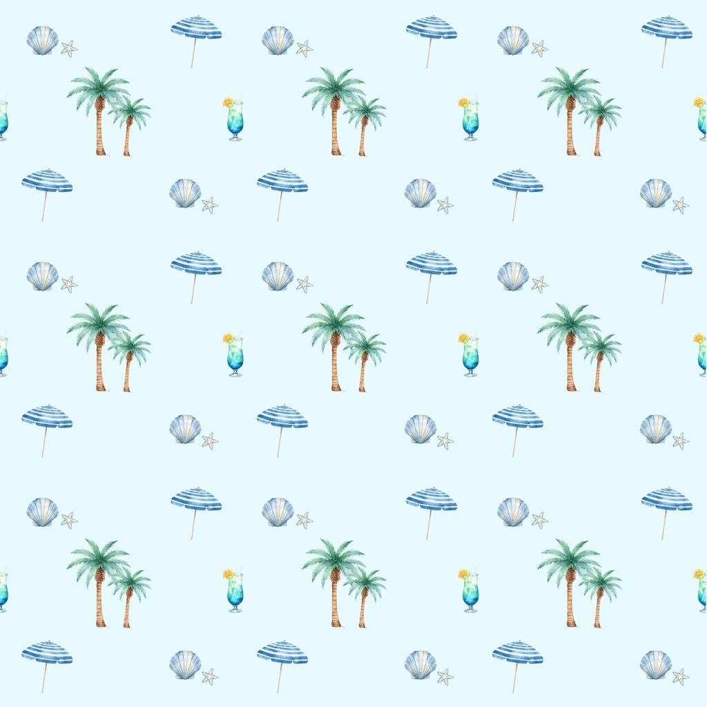 【商用利用可】淡いブルーのマリンカフェ(10種セット)