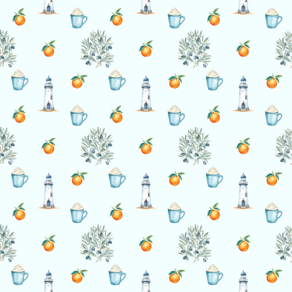 【商用利用可】淡いブルーのマリンカフェ(10種セット)