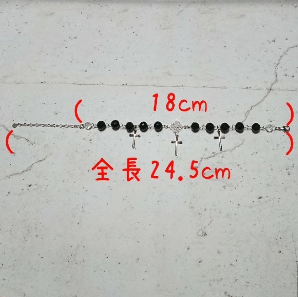 十字架ブレスレット ゴシックアクセサリー