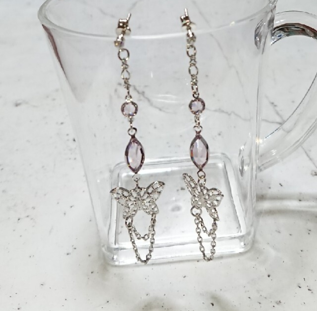 蝶ピアス V系 ゴシック ロック