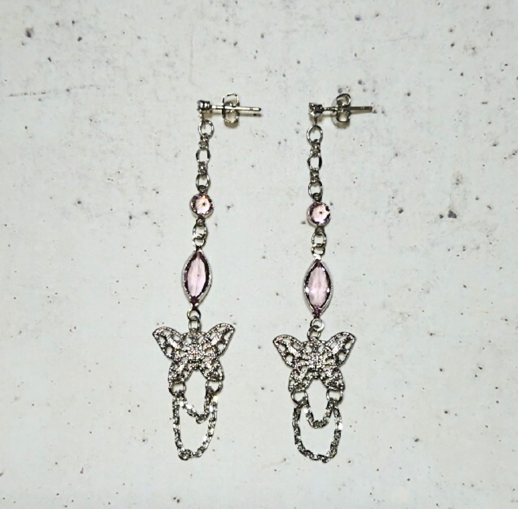 蝶ピアス V系 ゴシック ロック