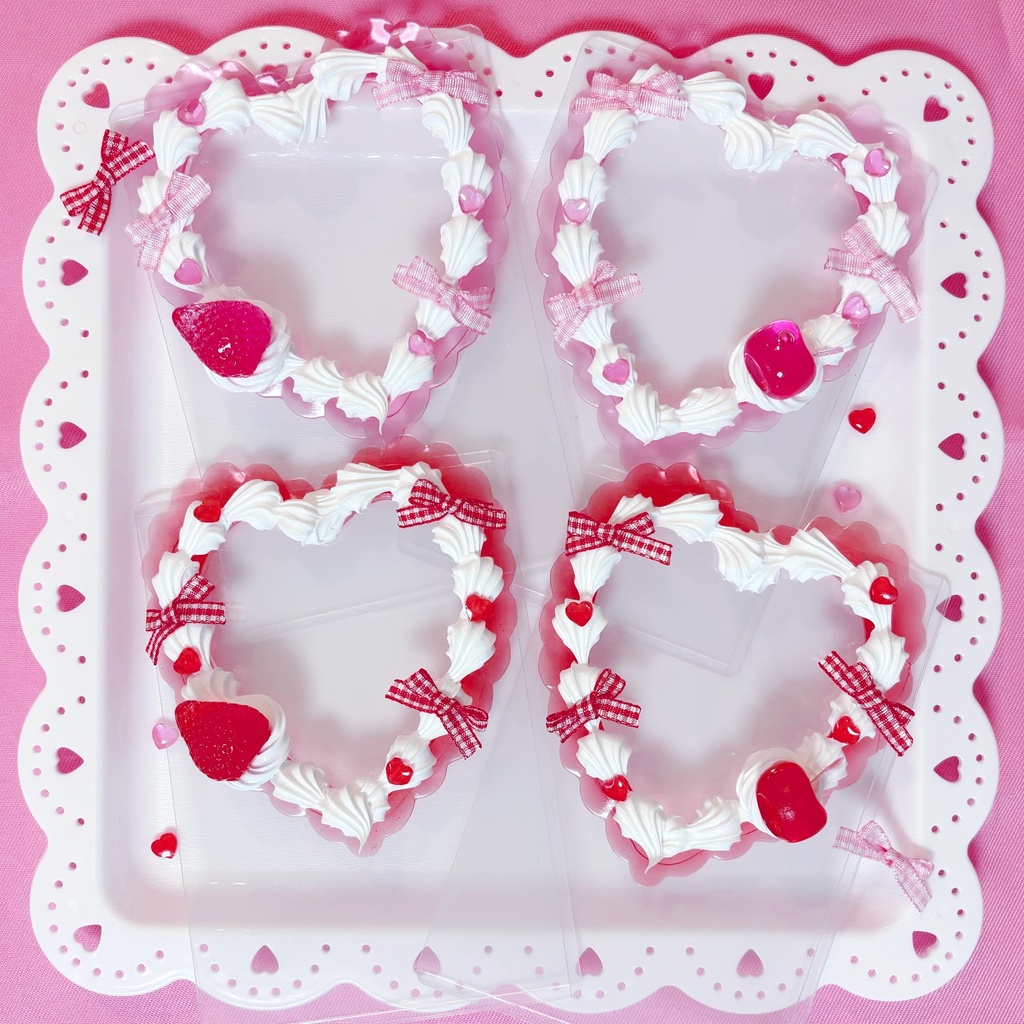 ♡gingham ribbon fruit♡/B7