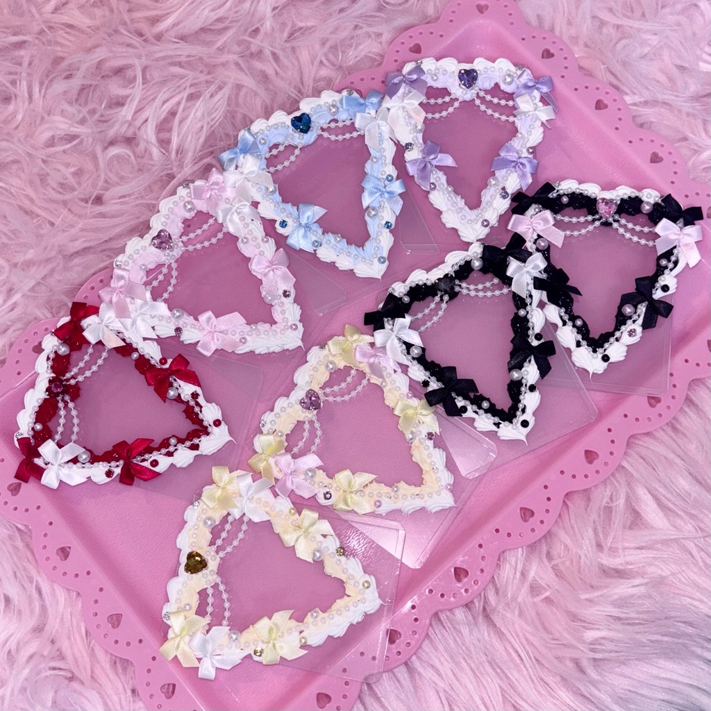 ♡princess ribbon gem(heart)♡/B8