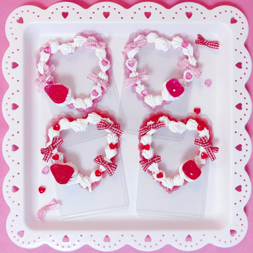 ♡gingham ribbon fruit♡/B8