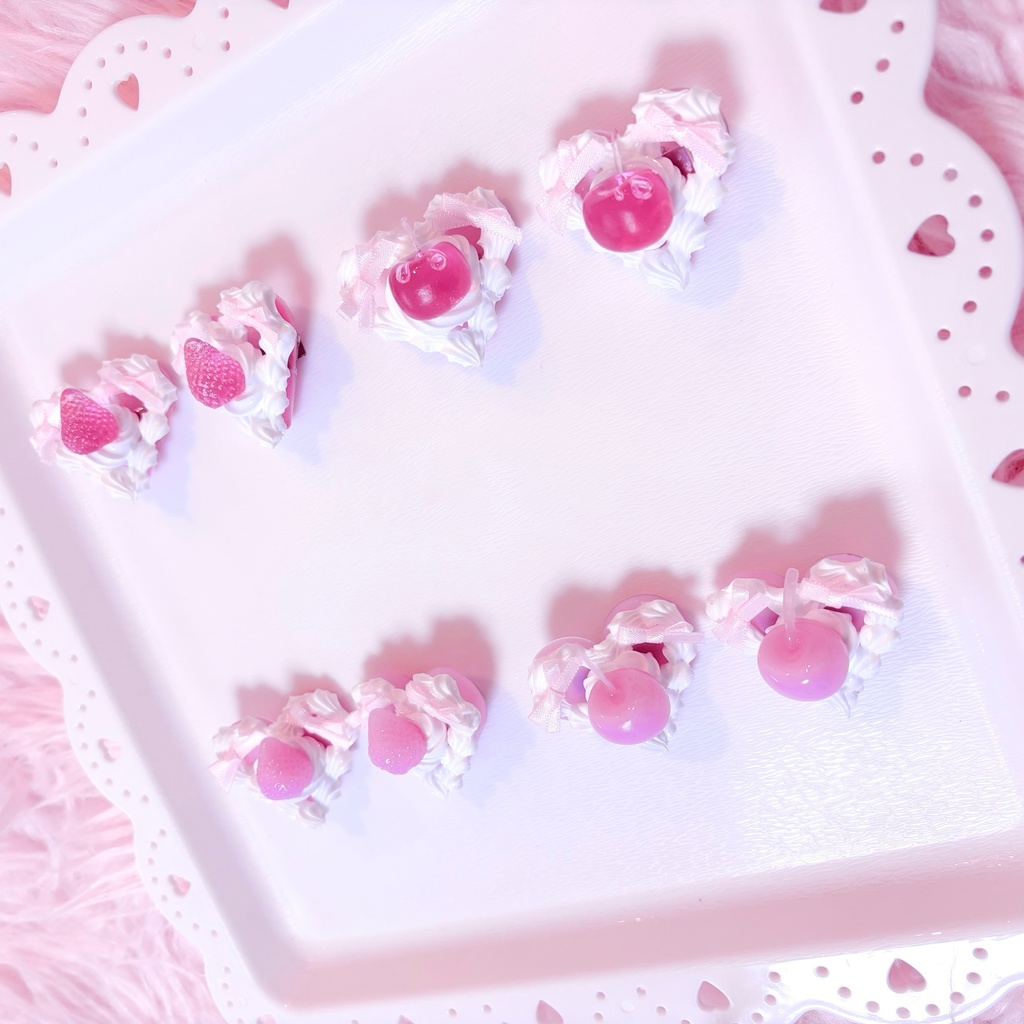 ♡heart cake clip♡