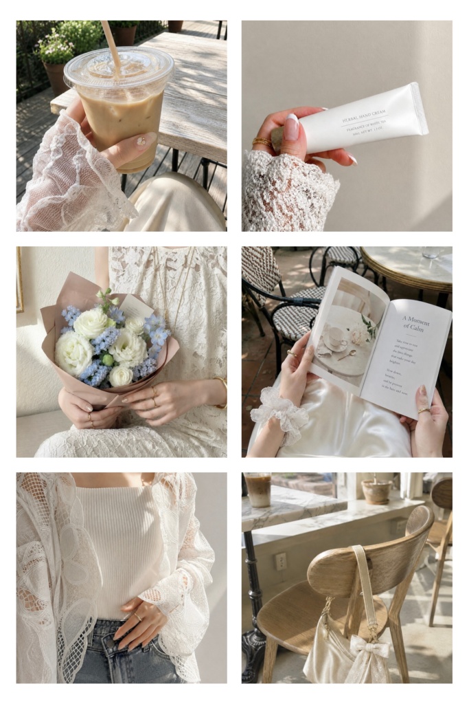 ✳︎ quiet glow lifestyle set - Lace Edition 01 -韓国風ライフスタイルフォト-