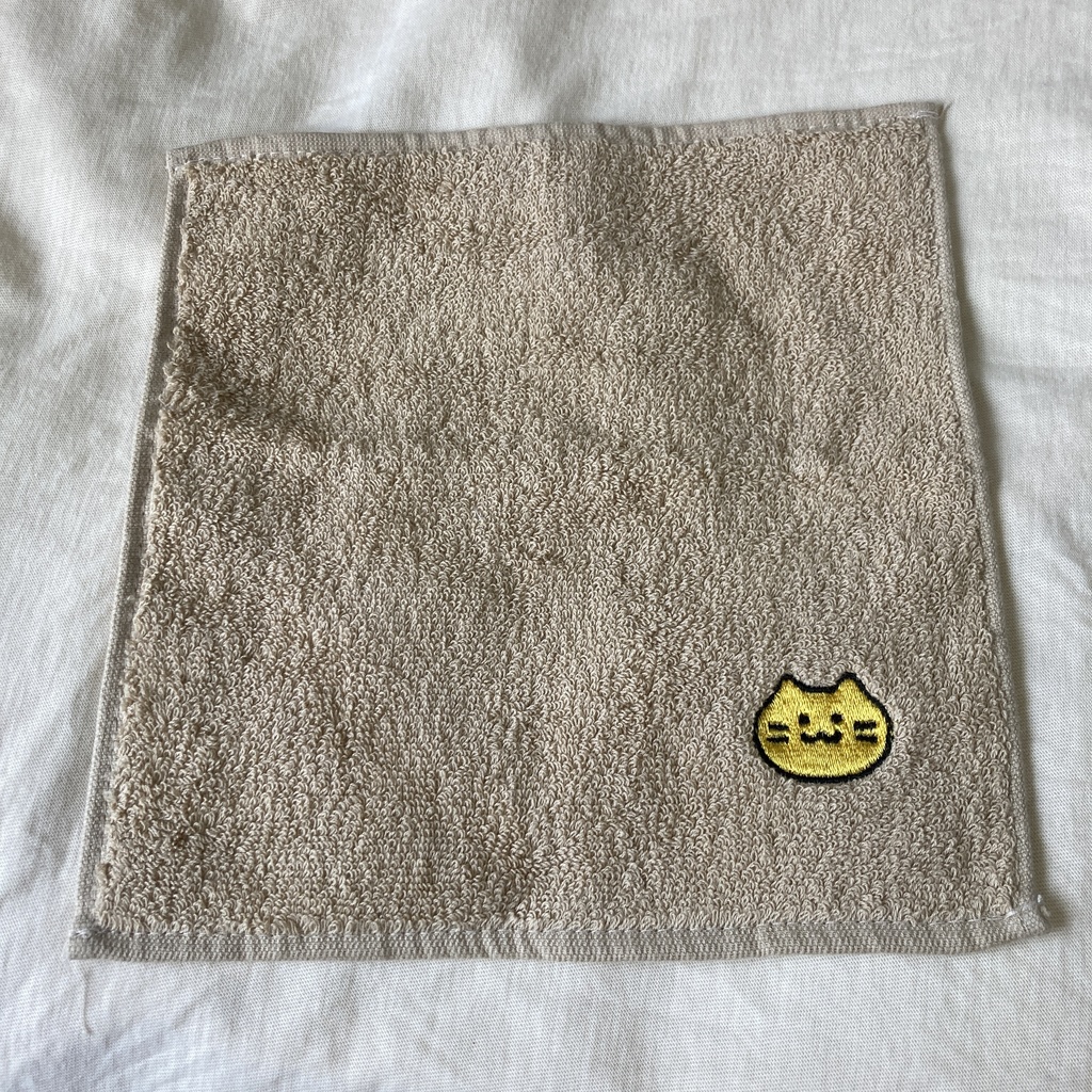 にゃんぷっぷー刺繍ハンカチ