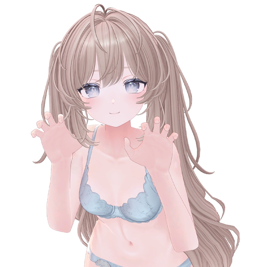 【VRC Hair】 Soft Layered Twintail 【9アバター対応】