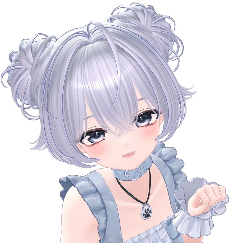 ✨Sale✨【VRC Hair】 Fairy Twin Bun Hair 【11アバター対応】