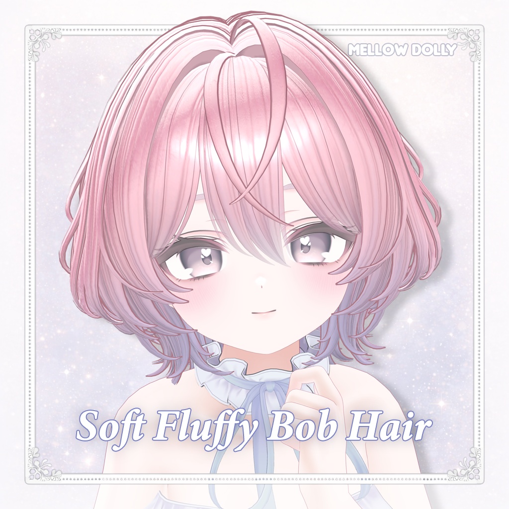 【VRC Hair】 Soft Fluffy Bob Hair 【13アバター対応】