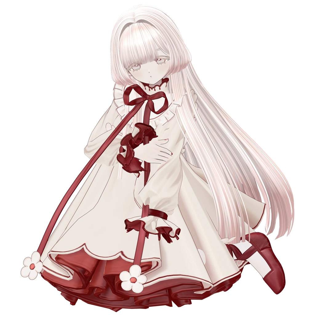 【VRC Hair】 Silky Hime Long Hair 【13アバター対応】