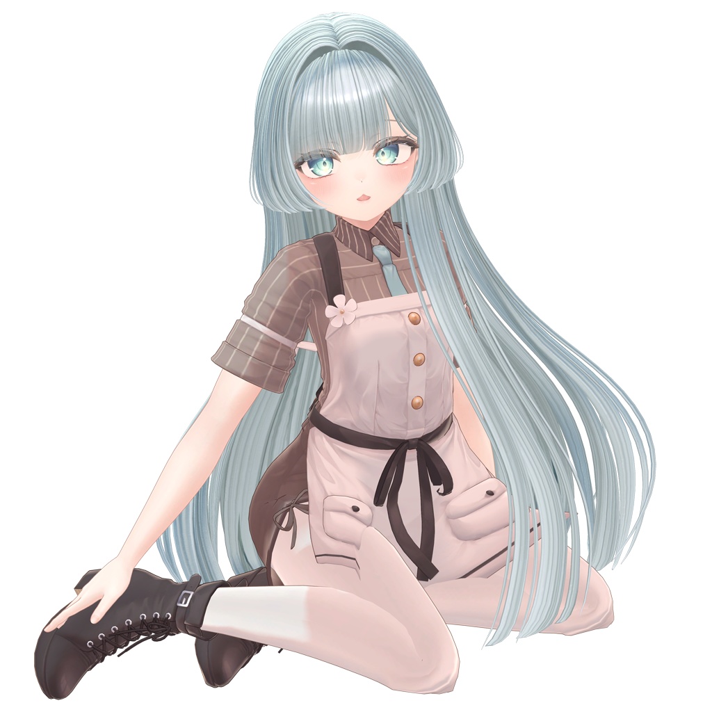 【VRC Hair】 Silky Hime Long Hair 【13アバター対応】