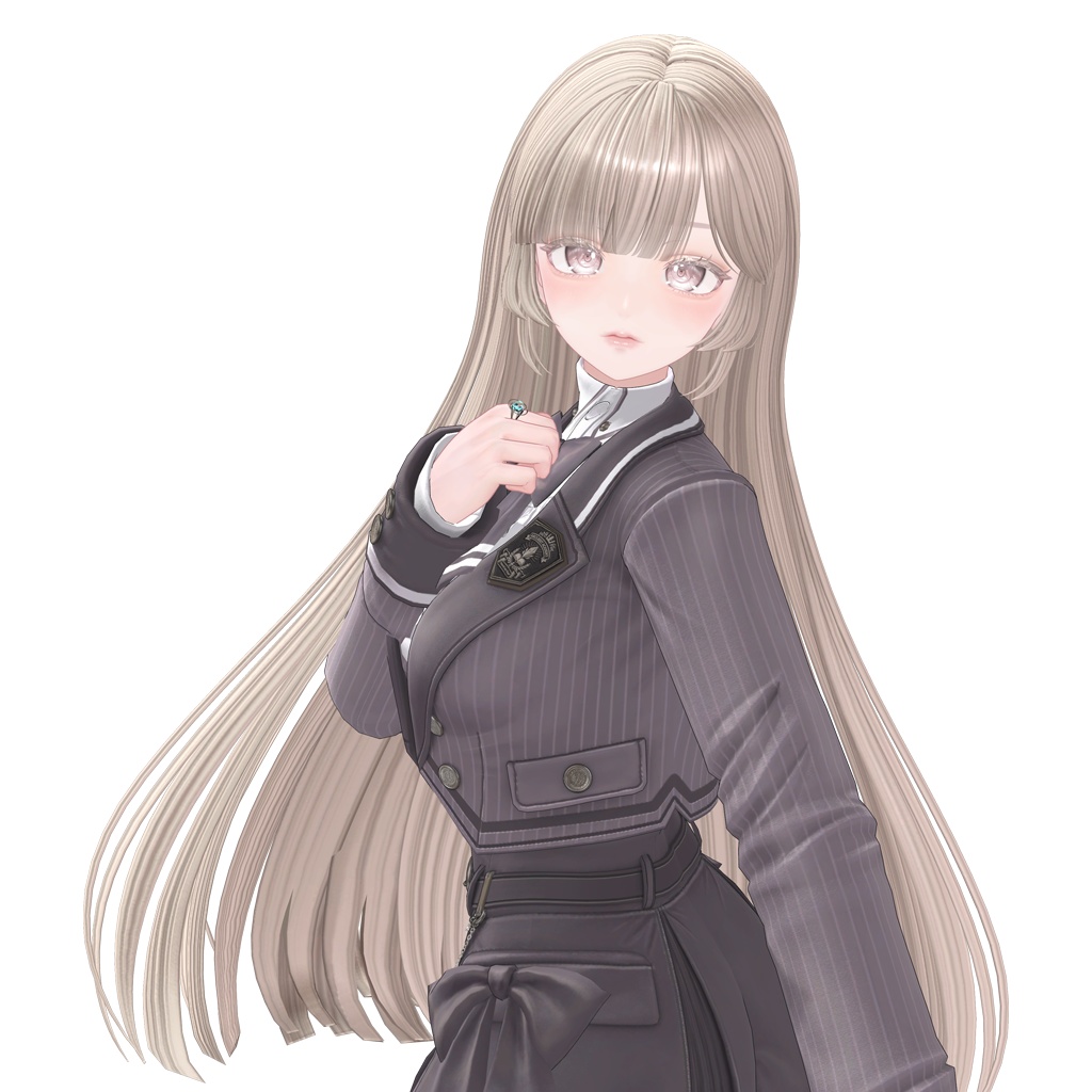 【VRC Hair】 Silky Hime Long Hair 【13アバター対応】