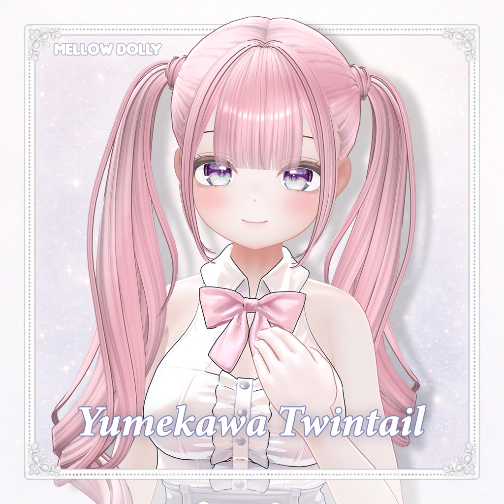 【VRC Hair】 Yumekawa Twintail 【13アバター対応】