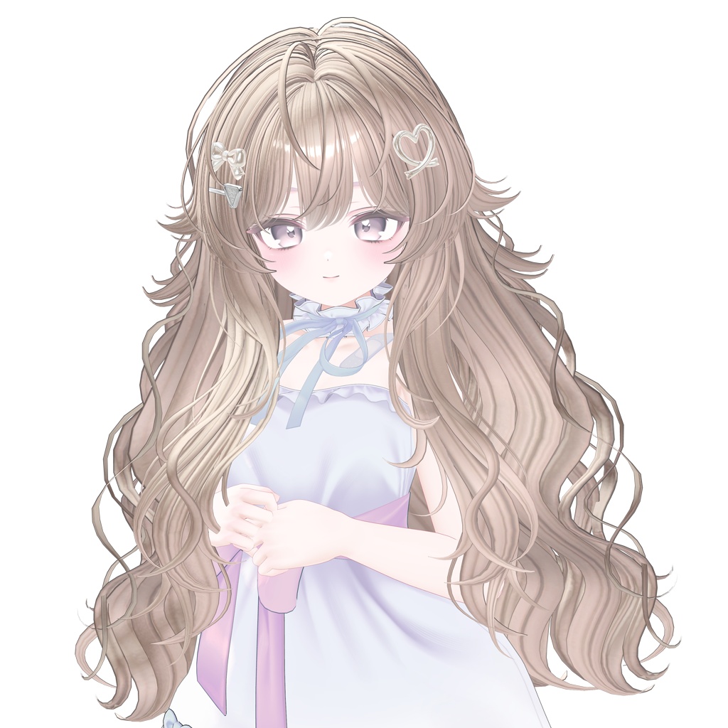 ✨Sale✨【VRC Hair】 Fluffy Sugar Wave 【13アバター対応】