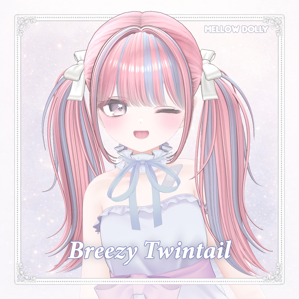 ✨Sale✨【VRC Hair】 Breezy Twintail 【13アバター対応】