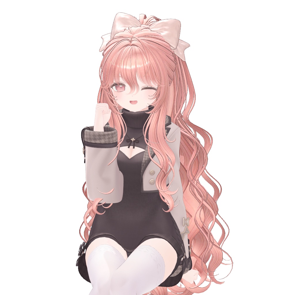 ✨Sale✨【VRC Hair】 Rosalie Ponytail 【13アバター対応】