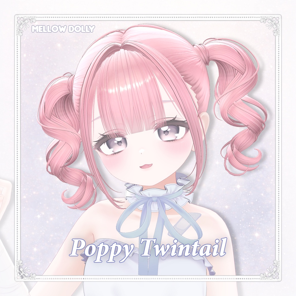 【VRC Hair】 Poppy Twintail 【13アバター対応】