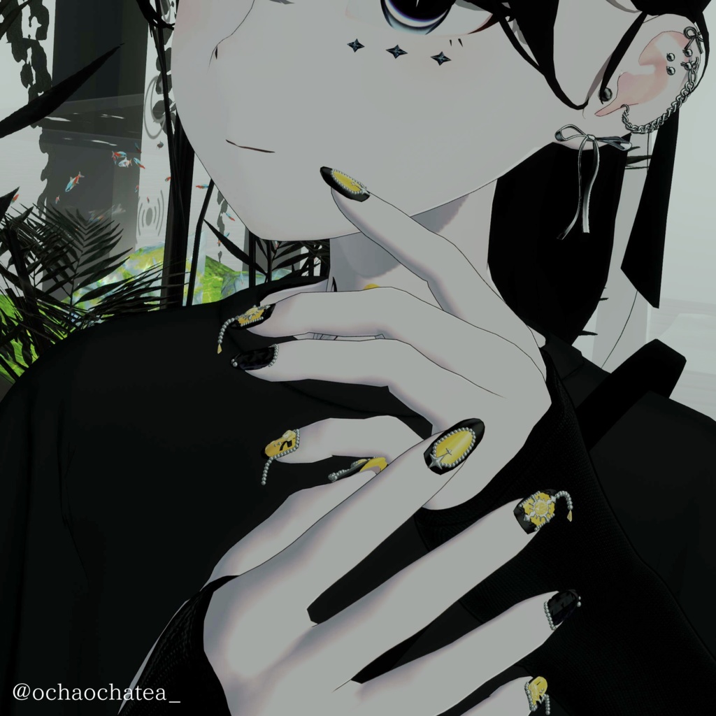 【12アバター対応】3D Nail -La Mer Perlée-