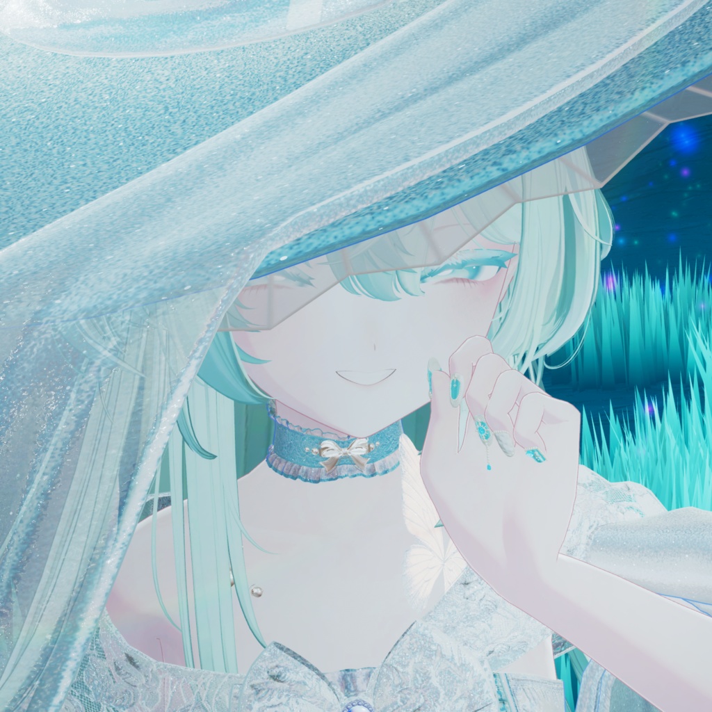 【12アバター対応】3D Nail -La Mer Perlée-