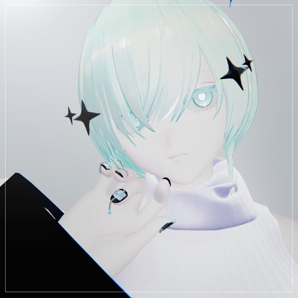 【12アバター対応】3D Nail -La Mer Perlée-