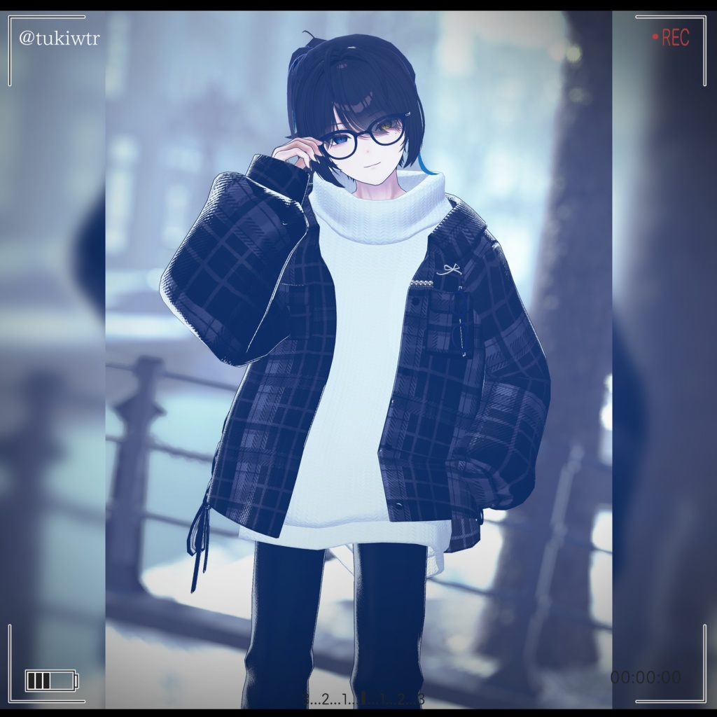 【4アバター対応】Winter Frame