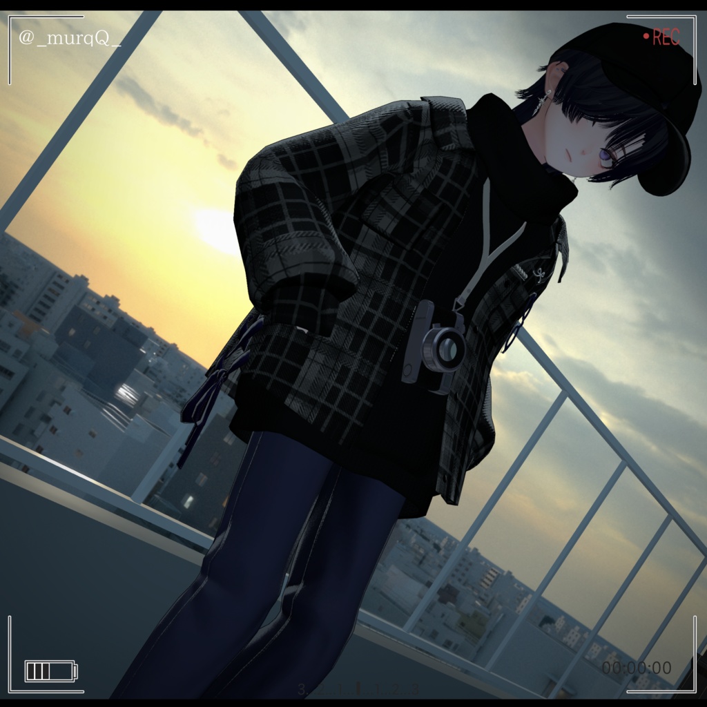 【4アバター対応】Winter Frame