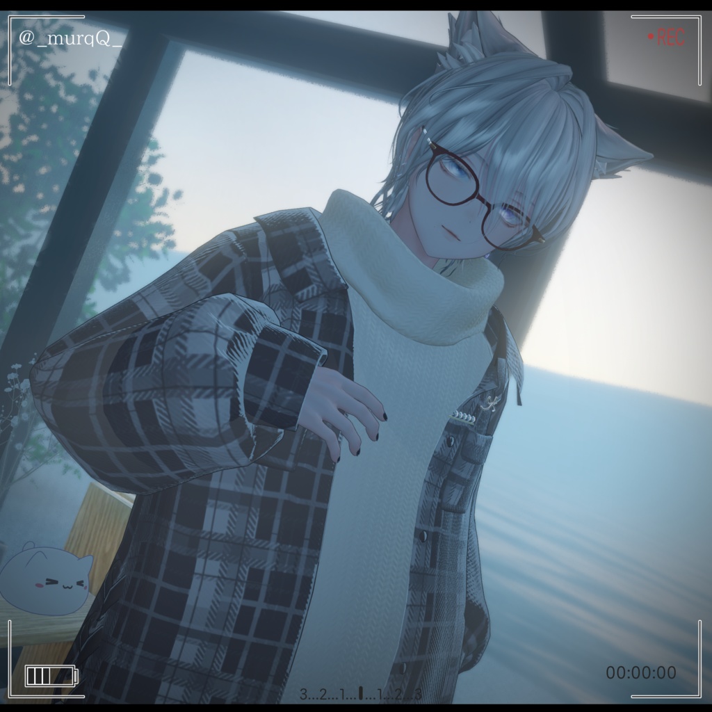 【4アバター対応】Winter Frame