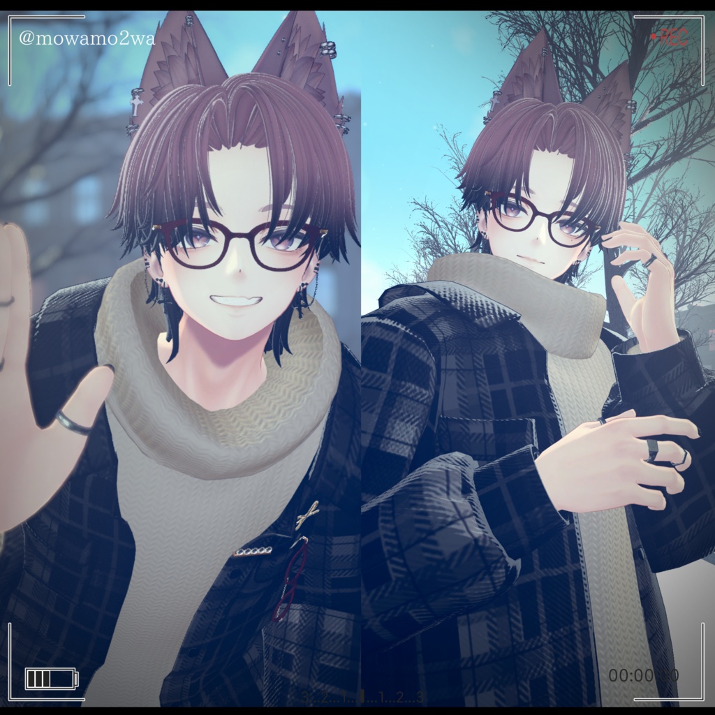 【4アバター対応】Winter Frame