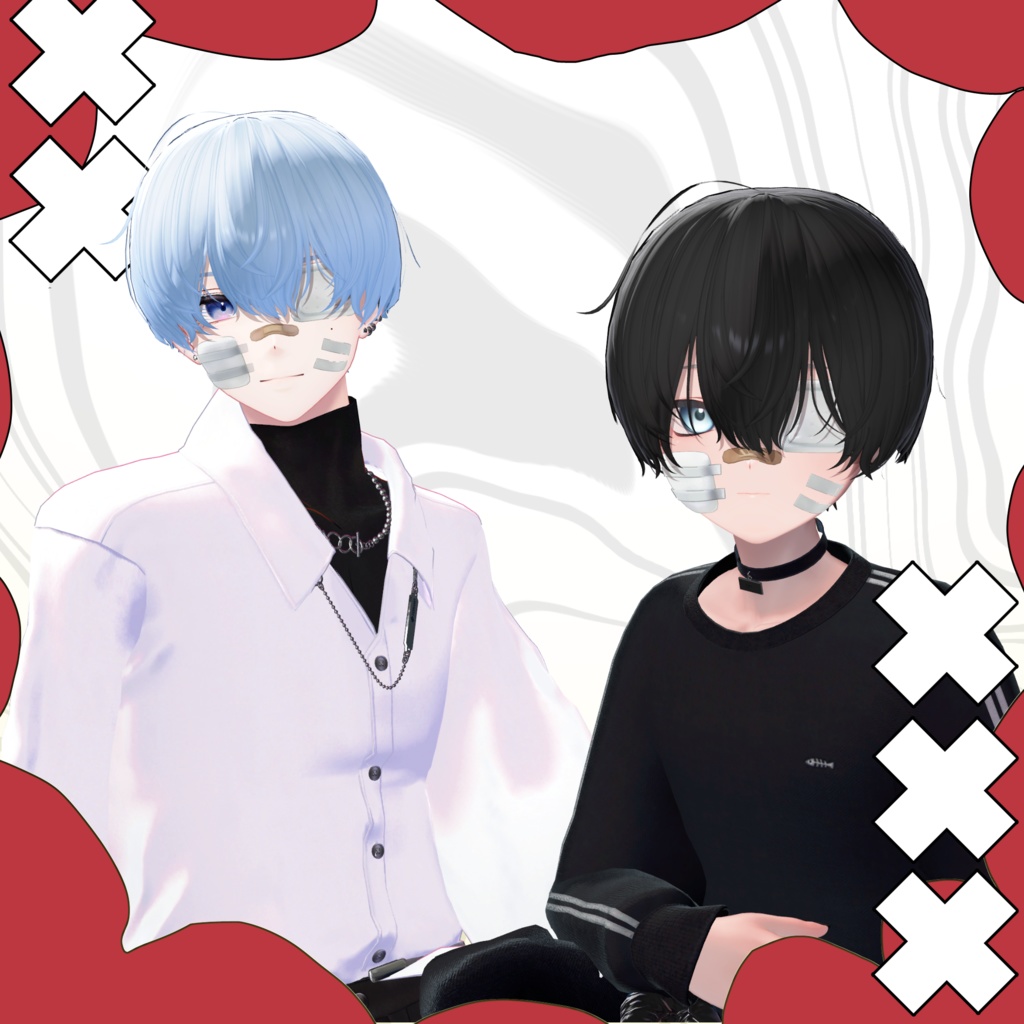 【11アバター対応】創傷ショート - Wound Short Hair -