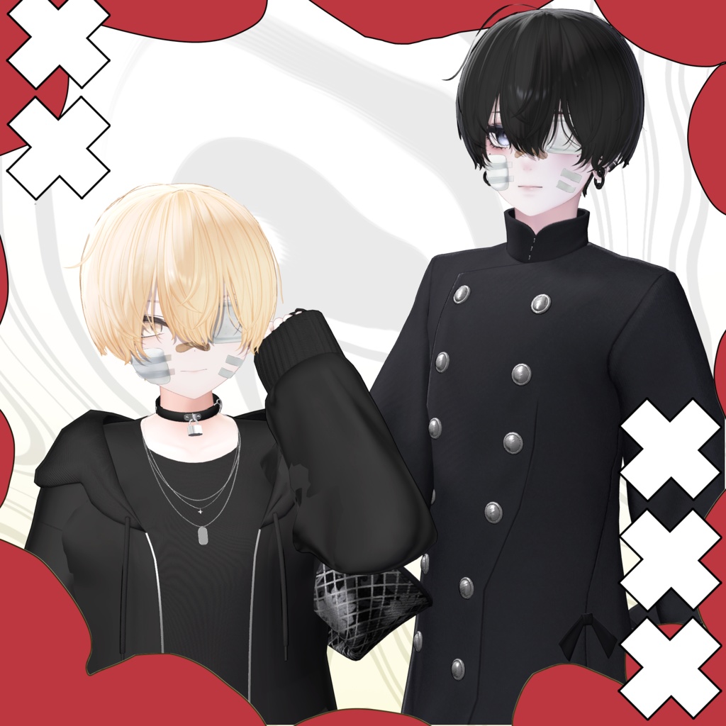 【11アバター対応】創傷ショート - Wound Short Hair -