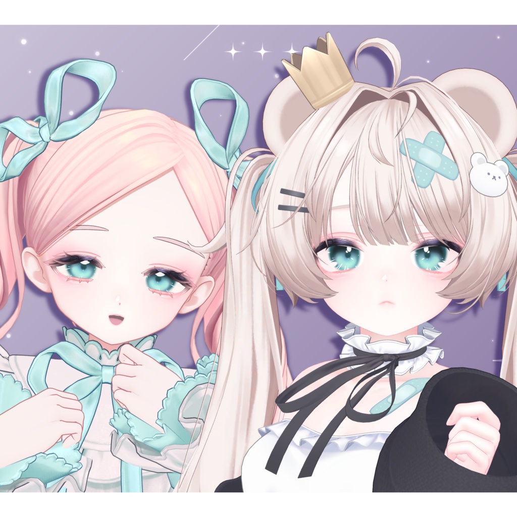 【9アバター対応】Rosy Rabbit - Make up+Eye Texture -