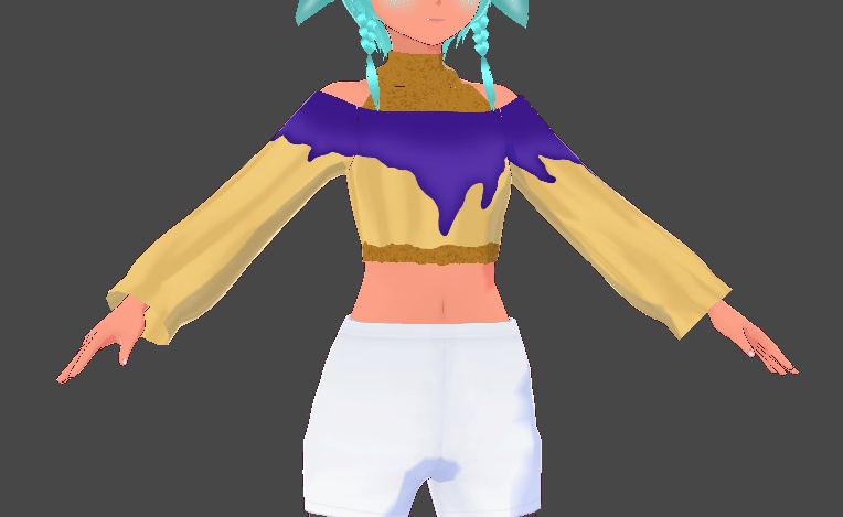 Blueberry Cheesecake VRoid 3D Outfit Set