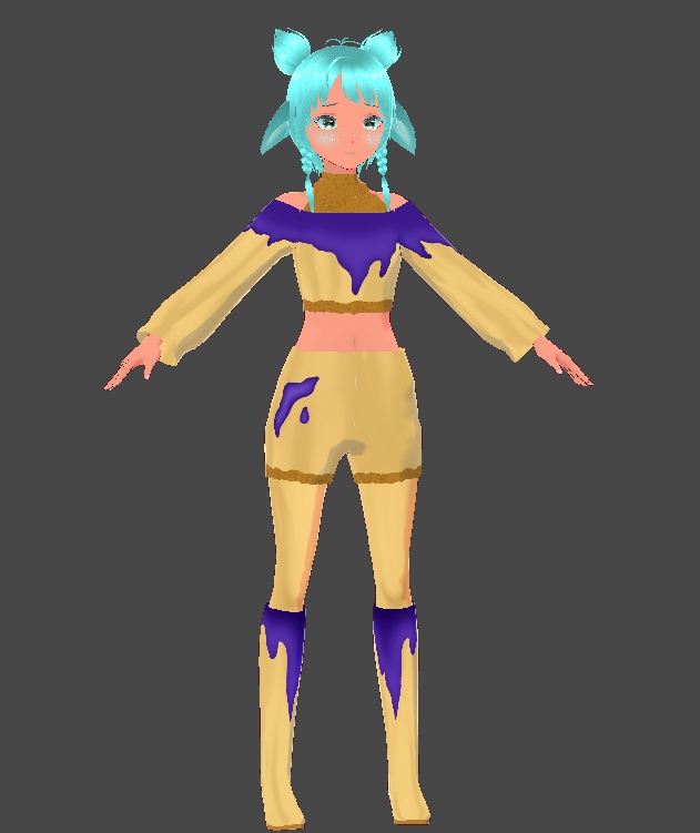Blueberry Cheesecake VRoid 3D Outfit Set