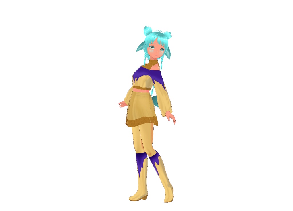 Blueberry Cheesecake VRoid 3D Outfit Set