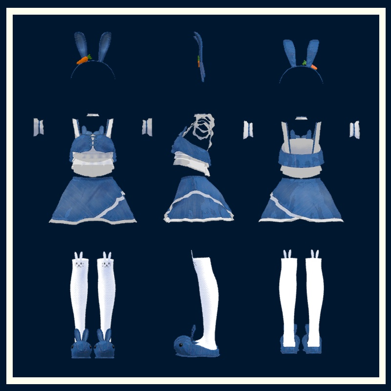 【舞夜(Maya)用】 Jean rabbit | ジーンズ兎