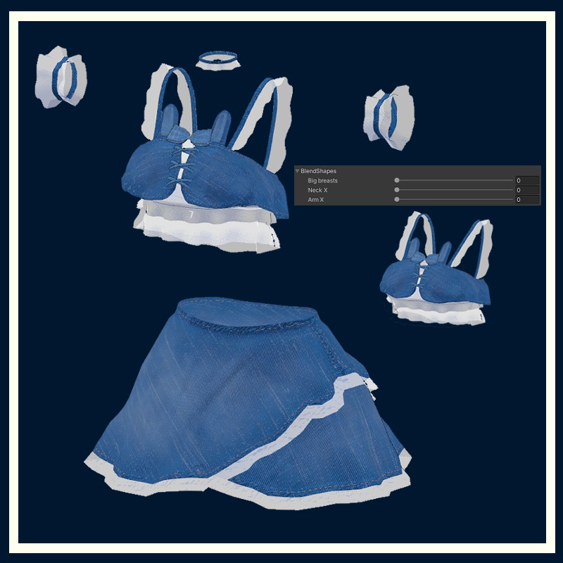 【舞夜(Maya)用】 Jean rabbit | ジーンズ兎