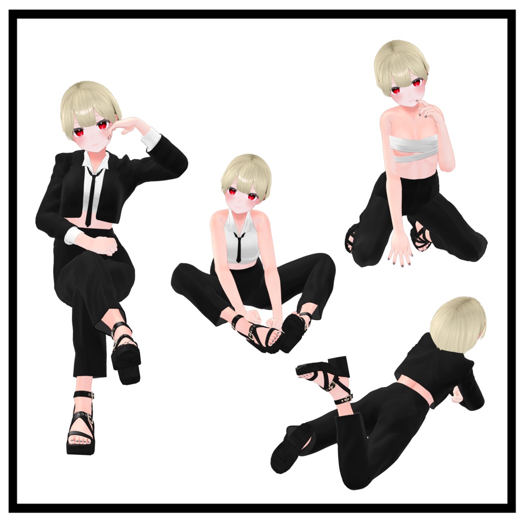 【桔梗(Kikyo)用】 クロップドスーツ | Cropped suit