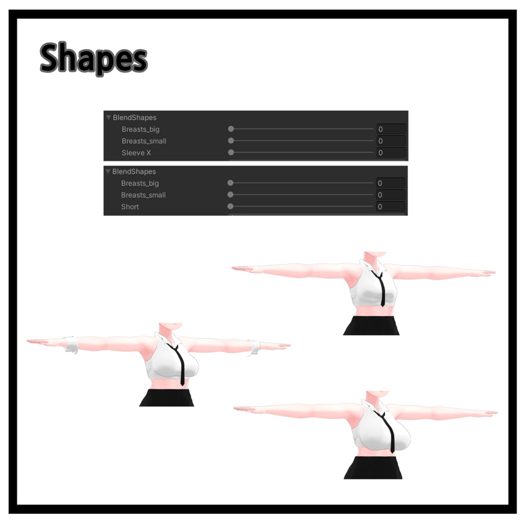 【セレスティア(Selestia)用】 クロップドスーツ | Cropped suit