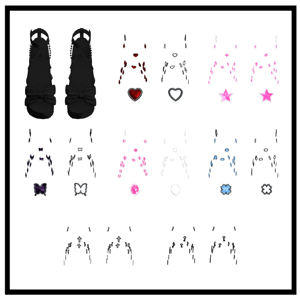 【桔梗(Kikyo)用】ジュエリーシューズ | Jewelry shoes