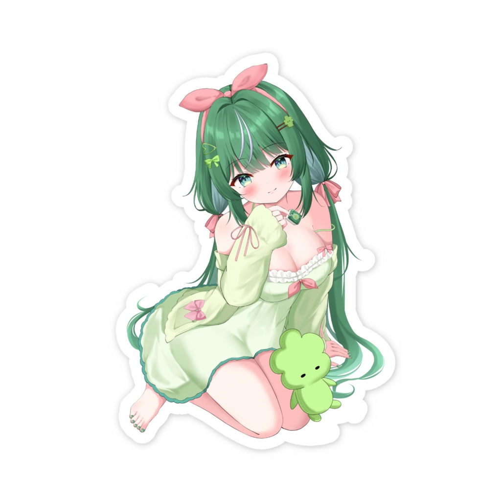 【ステッカー】瀬利さりなとぬいぐるみパセリちゃん