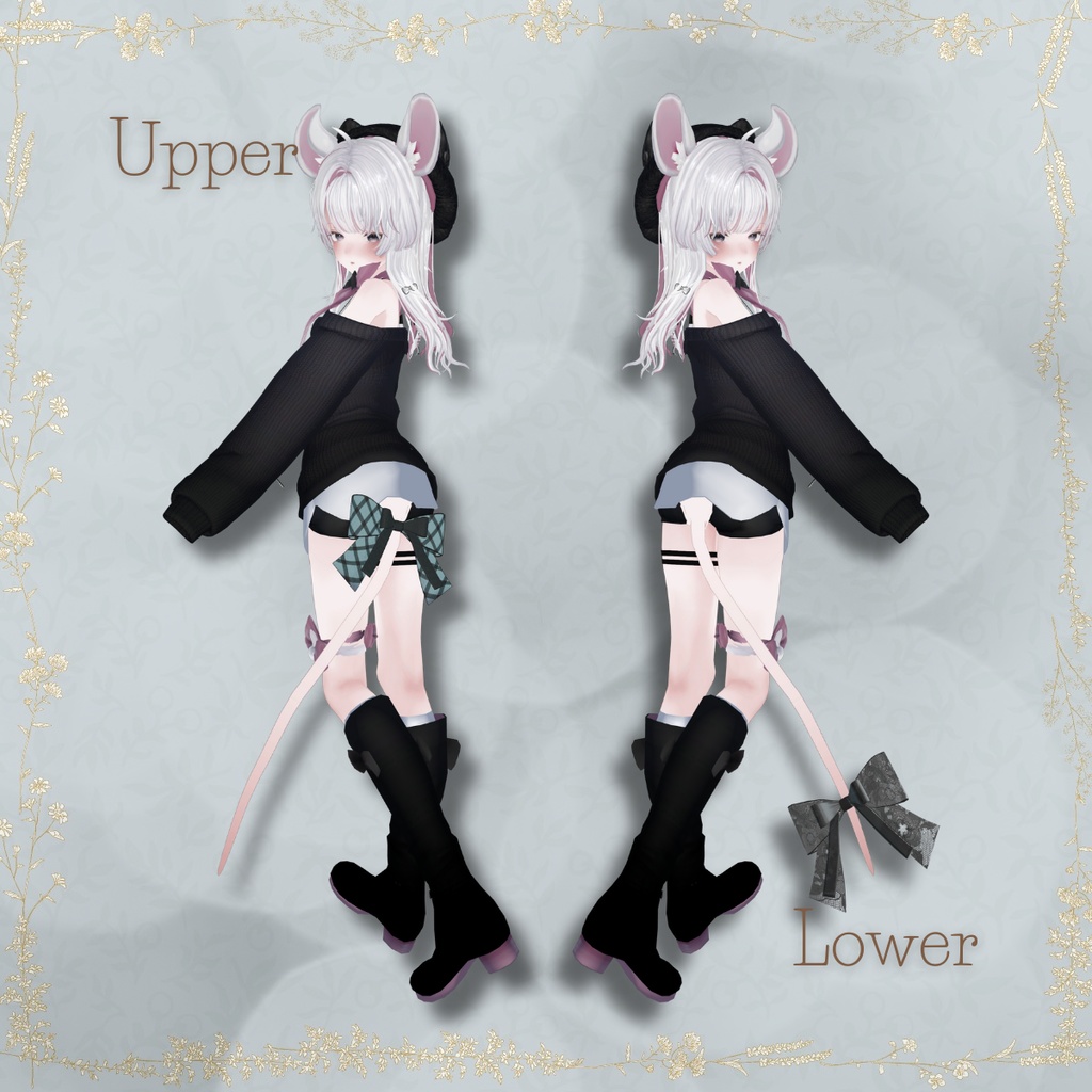 Twin Flutter Tail Ribbon