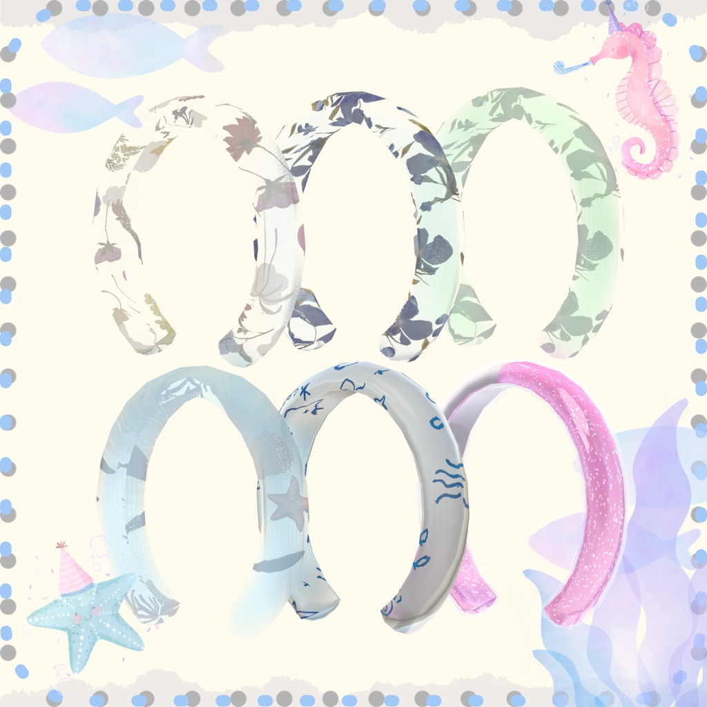 【FREE】レジンバングル【Booth 1000over Follower Thank you!】