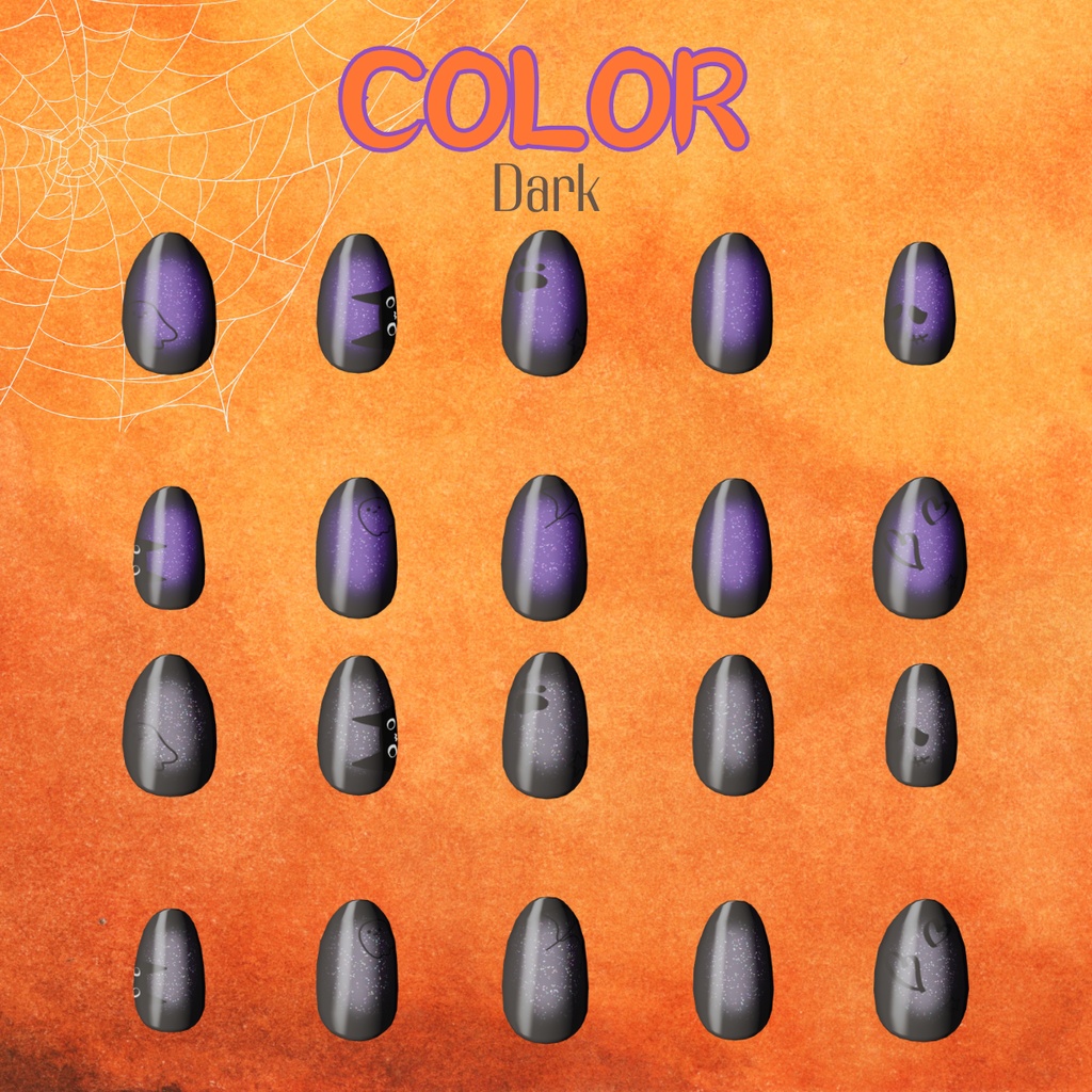 HalloweenMagnetnail【シンプルジェルネイル -Simple Gel Nail-用テクスチャ】
